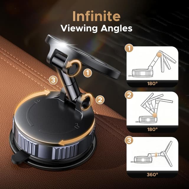 Thumbnail 3 de UGREEN Vacuum Magnetic Phone Holder for Cars