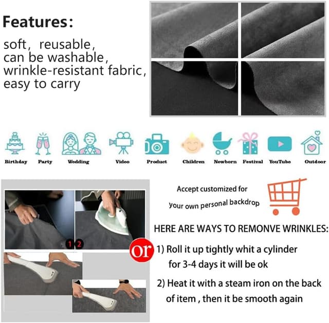 Thumbnail 5 de AIBIIN Winterlandschaft Fotohintergrund 2,1×1,5 m 🎄