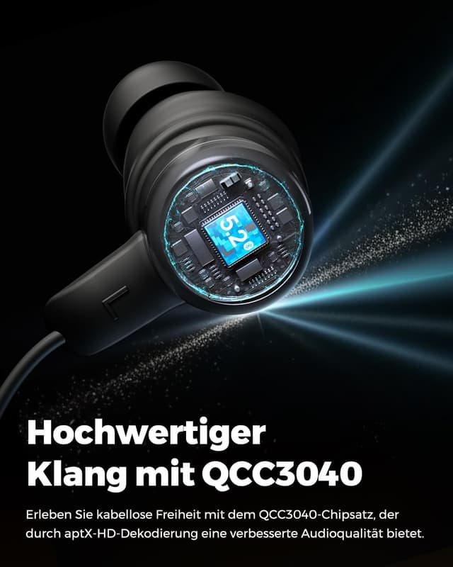 Detalle de SoundPEATS Q35 HD+ In-Ear Bluetooth 5.2 Kopfhörer, 17 Std