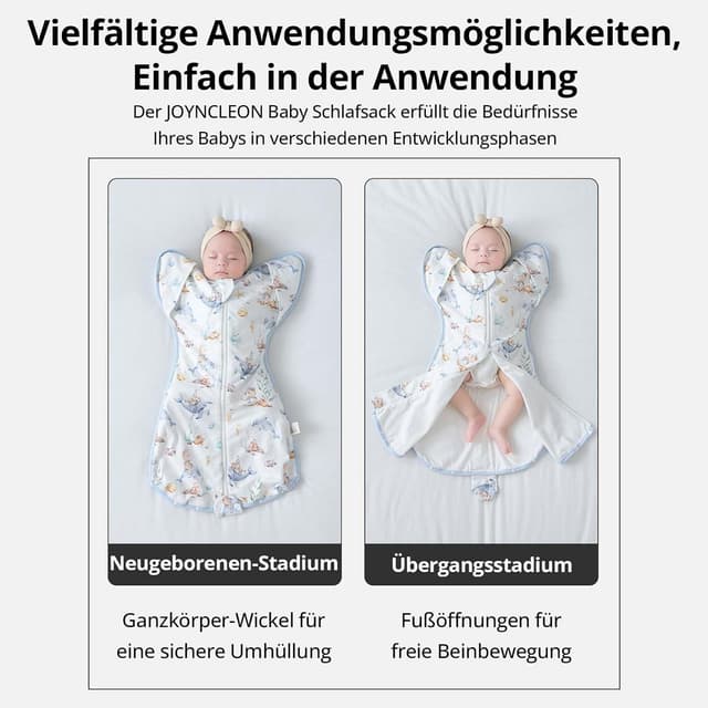 Thumbnail 2 de JOYNCLEON Baby Schlafsack 0.5 TOG Medium 4–7,5 kg