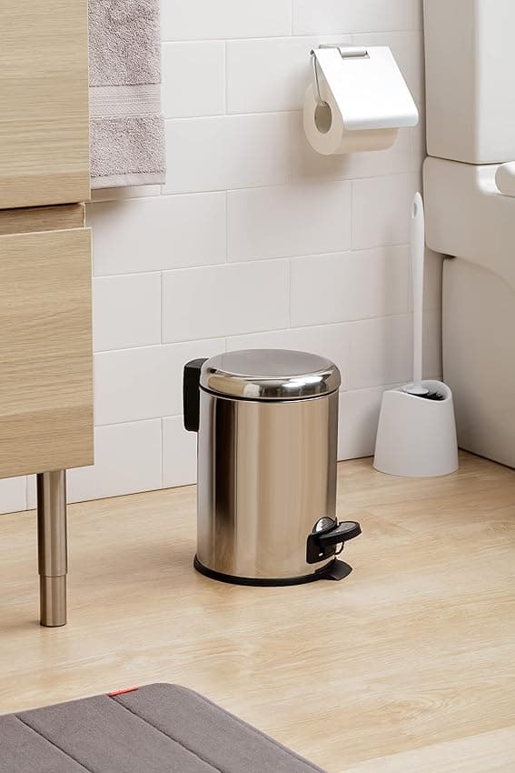 Thumbnail 2 de Tatay Papelera baño 3 L, pedal y cierre amortiguado 🚮
