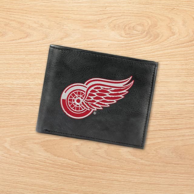 Thumbnail 6 de Rico Industries NFL Embroidered Leather Billfold Wallet (Mens) — Team Logo Black