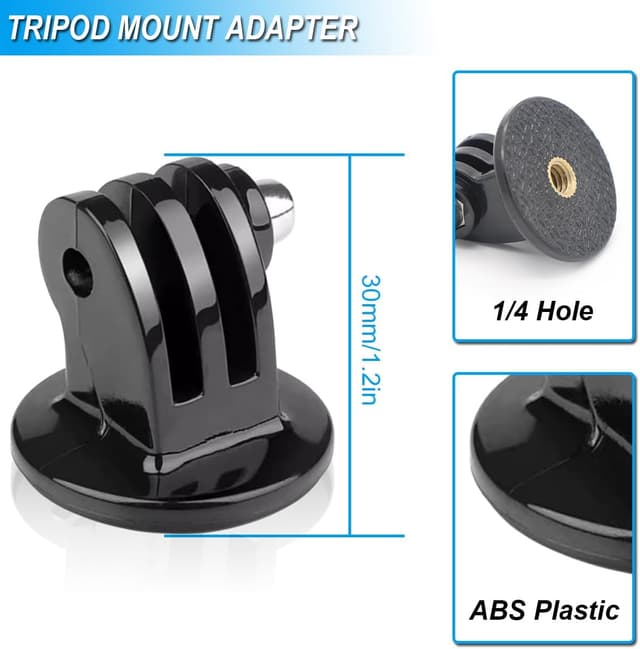 Detalle de ZHUROUPU 1/4" Tripod Mount Adapter for GoPro & other action cameras