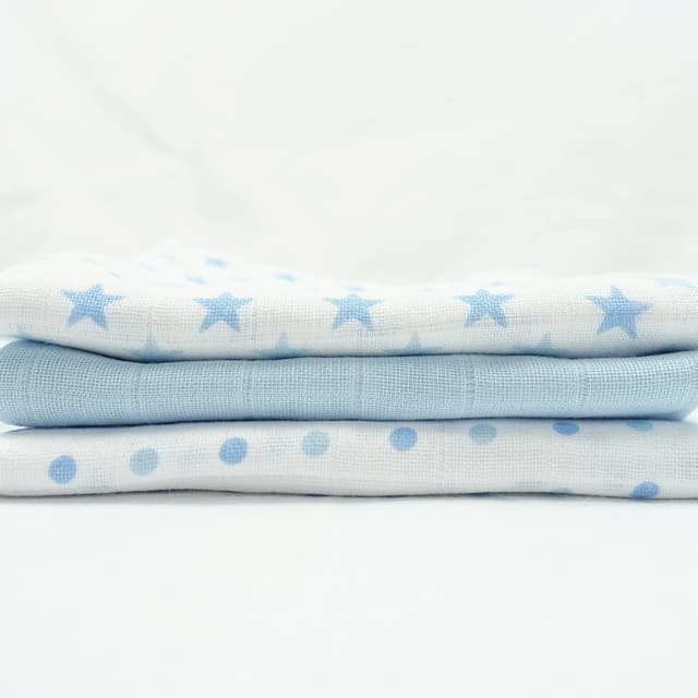 Thumbnail 3 de MuslinZ Muslin Cloths for Baby 6 Pack Blue Star
