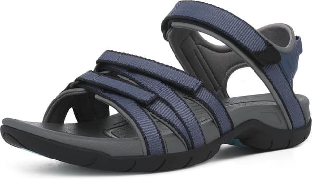 Detalle de shevalues Hiking Sandals for Women with Adjustable Straps and Arch Support