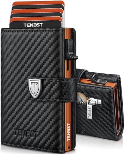 Imagen de TENBST Portefeuille homme ultra-mince avec 10 cartes đ en OfertitasTOP