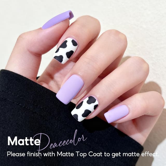 Detalle de PEACECOLOR UV-Nagellack Lila (10 ml) als Gel Nagellack – DIY Soak-off für UV/LED