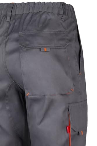 Detalle de Pantalón bicolor multibolsillos VELILLA 103004 Gris y Naranja (talla 46)