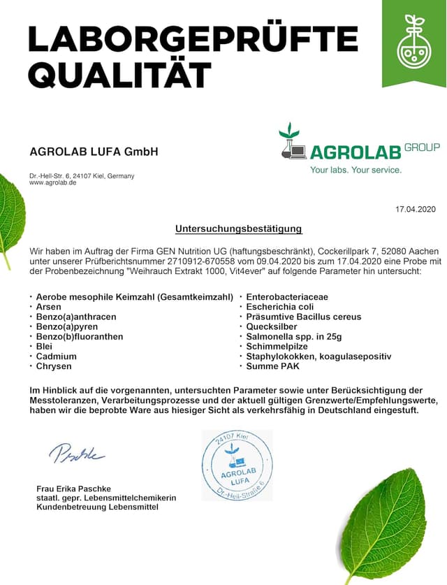 Detalle 2 de Vit4ever Weihrauch-Extrakt 365 Kapseln (Premium, 85% Boswellia-Säure) – vegan, laborgeprüft