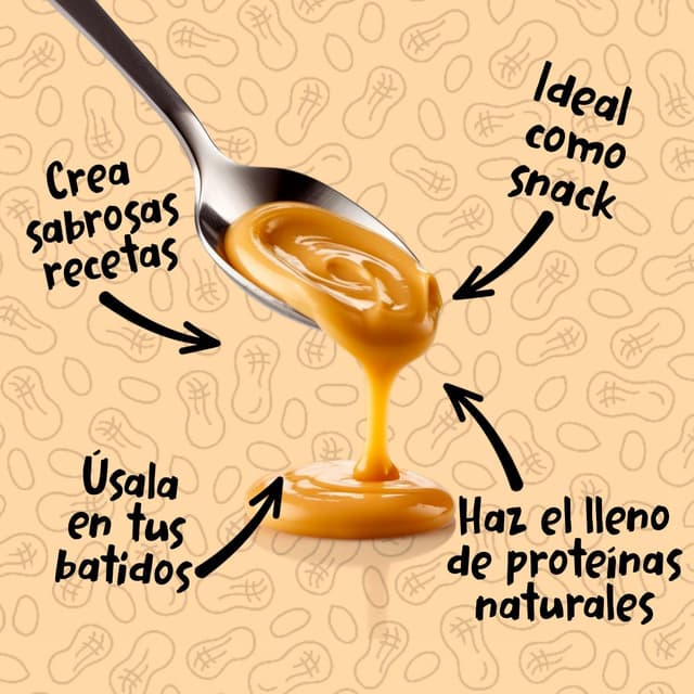 Thumbnail 3 de Crema de Cacahuete Crunchy 1kg - Natural y Sin Azúcar 🥜