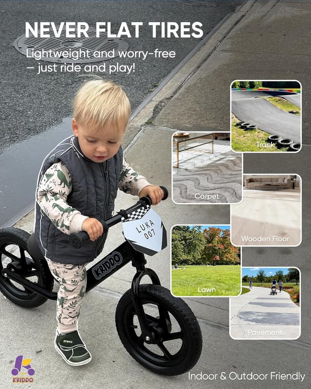 Thumbnail 5 de KRIDDO Toddler Balance Bike 12" for Ages 2–5