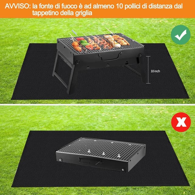 Thumbnail 5 de WOCVRYY Tappetino Ignifugo 130x160cm