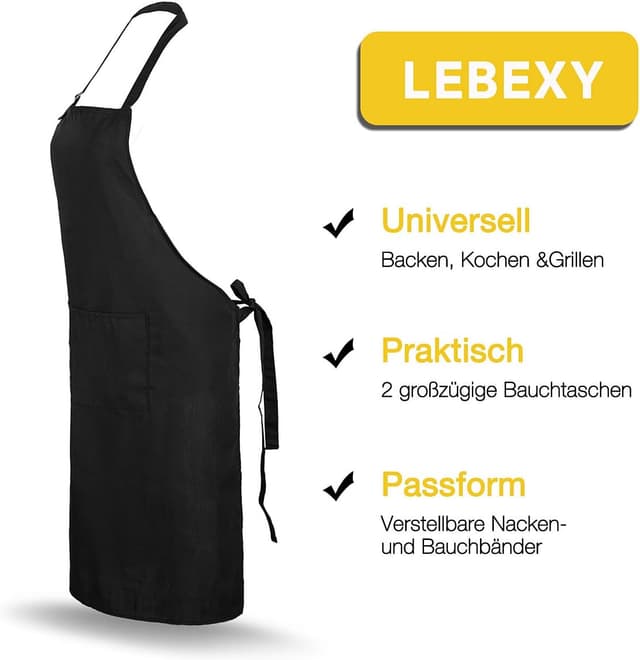 Thumbnail 1 de LEBEXY Kochschürze 70 x 85 cm