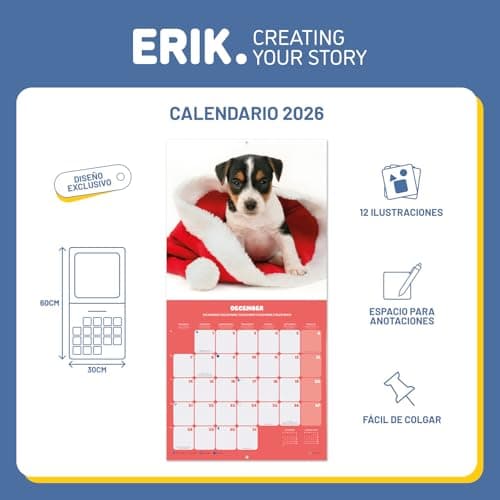 Thumbnail 2 de Grupo Erik Calendario 2026 Perros 30×30 cm 📅
