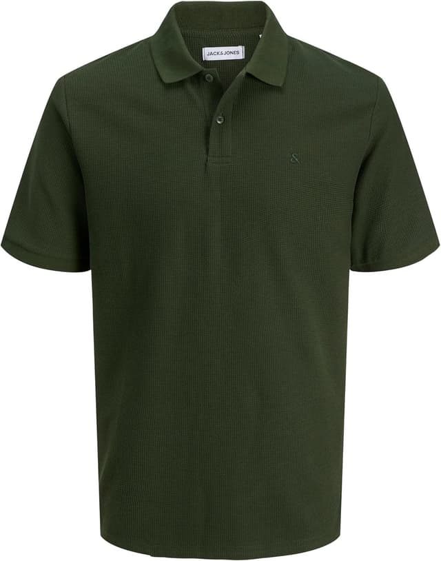 Detalle de T-Shirt Logo Polo Jack & Jones in tessuto misto 58% poliestere, 40% cotone, 2% elastan