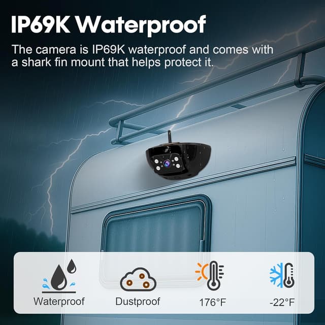 Thumbnail 6 de Y31 7-Inch Wireless Backup Camera HD 1080P