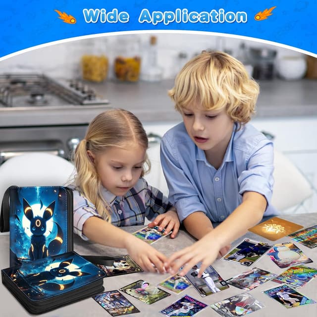 Thumbnail 5 de Sammelalbum Karten PU Leder 50 Seiten 400 Karten 📒