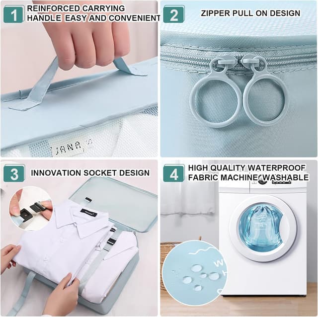 Thumbnail 2 de AiQInu Organizador de Equipaje 8 en 1