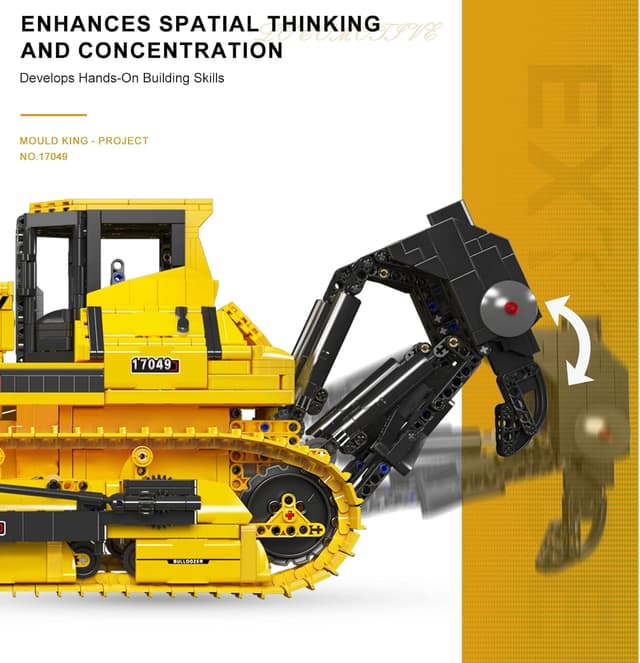 Thumbnail 3 de Mould King RC-Bulldozer Bausatz 17049S