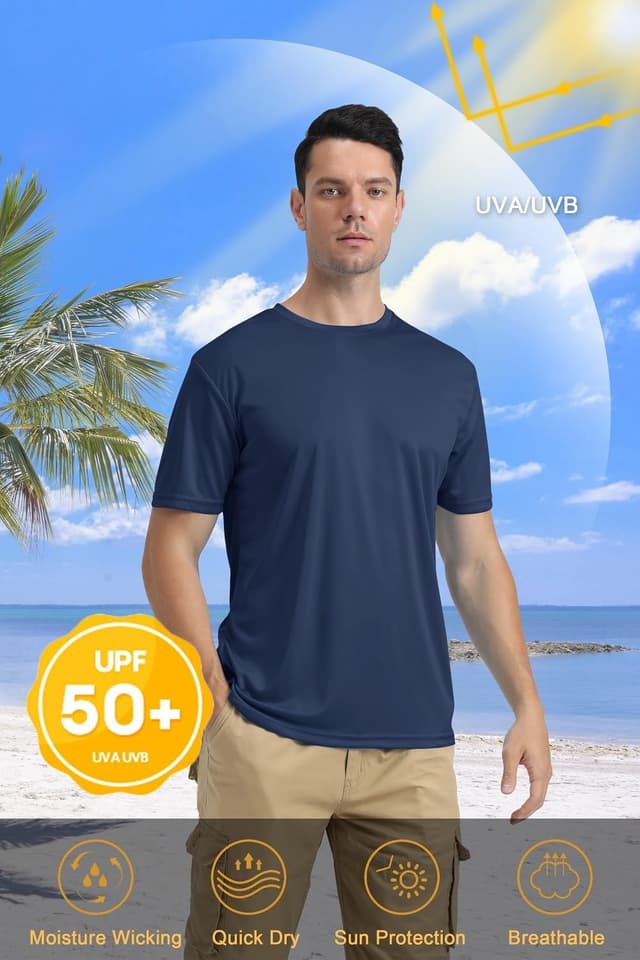 Thumbnail 2 de KEFITEVD UV-Shirt Herren Sportshirt Kurzarm UPF50+