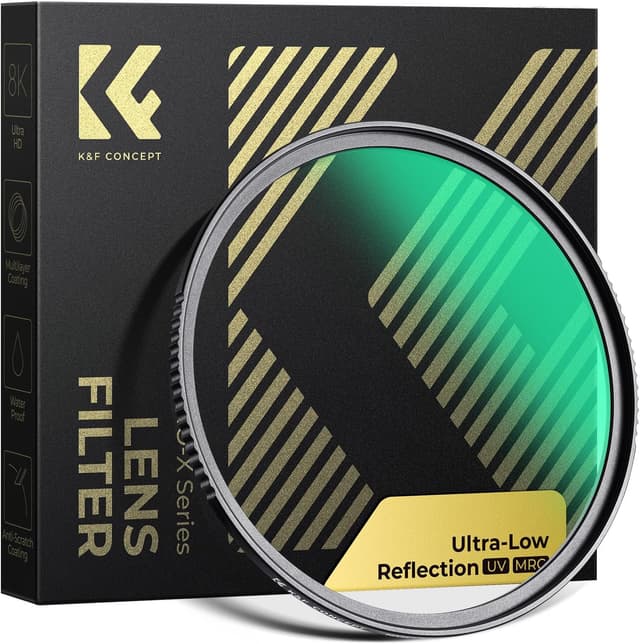 Detalle de K&F CONCEPT Nano-X 82mm UV Ultra Low Reflection Lens Filter (28-layer, slim frame)
