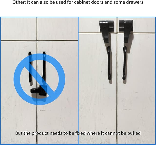 Thumbnail 4 de Door Lock Without Drilling 4 Pack