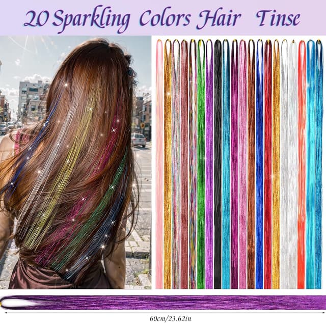 Detalle 2 de Svalor 4000 Hair Tinsel, 48 Zoll Glitzer