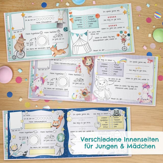 Thumbnail 3 de Papierdrachen Freundebuch Türkis 27 Freunde