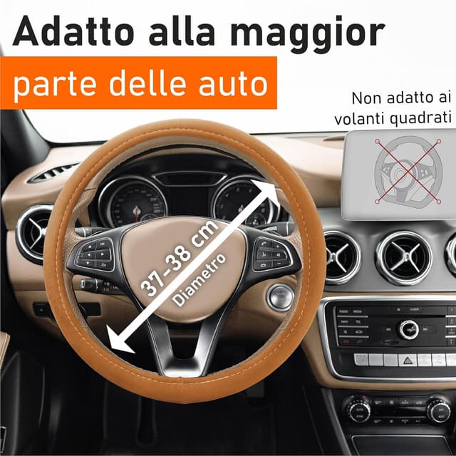 Thumbnail 4 de Upgrade4cars Coprivolante Marrone 37-39 cm