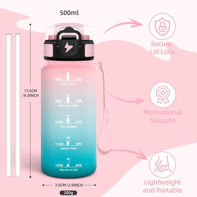 Detalle de Borraccia 500 ml Mulbijeo con cannuccia