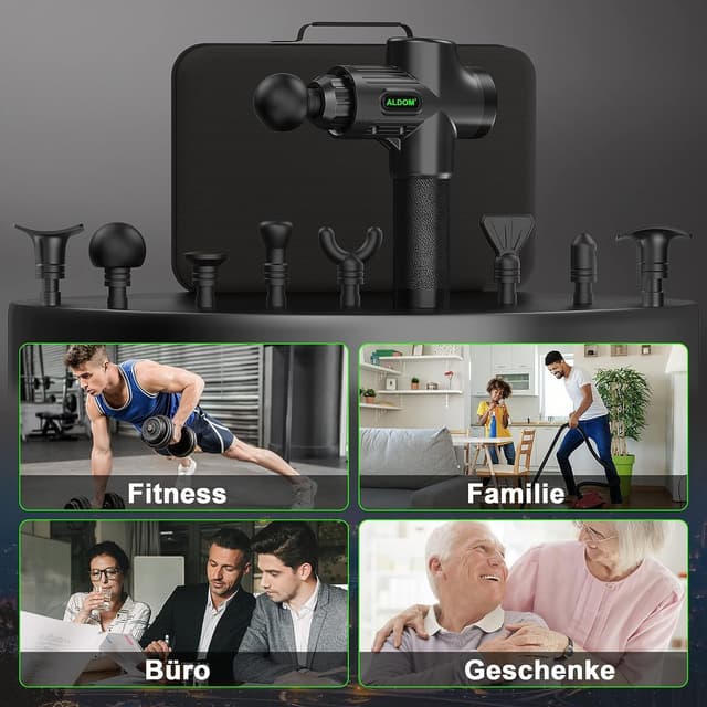 Thumbnail 5 de ALDOM Pistola de Masaje Muscular 30 niveles