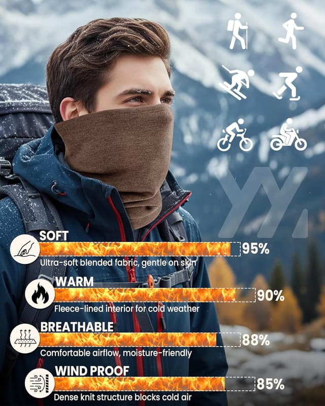 Thumbnail 1 de YANIKY Écharpe tubulaire chaude extensible pour homme et femme 🧣