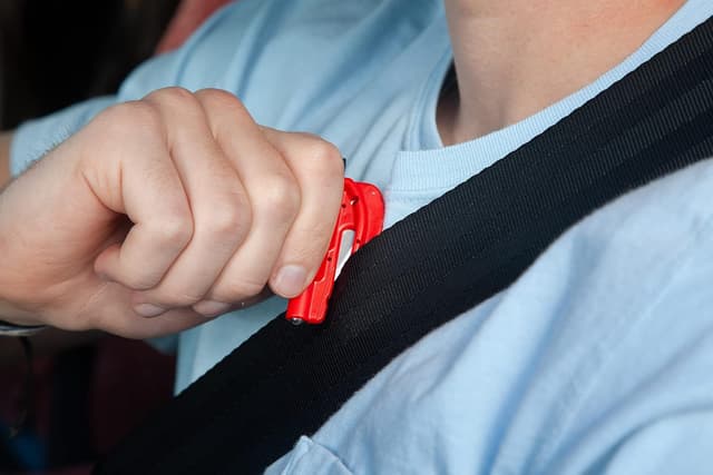 Detalle de RESQME Porte-clés Sécurité à pinze, couleurs assorties