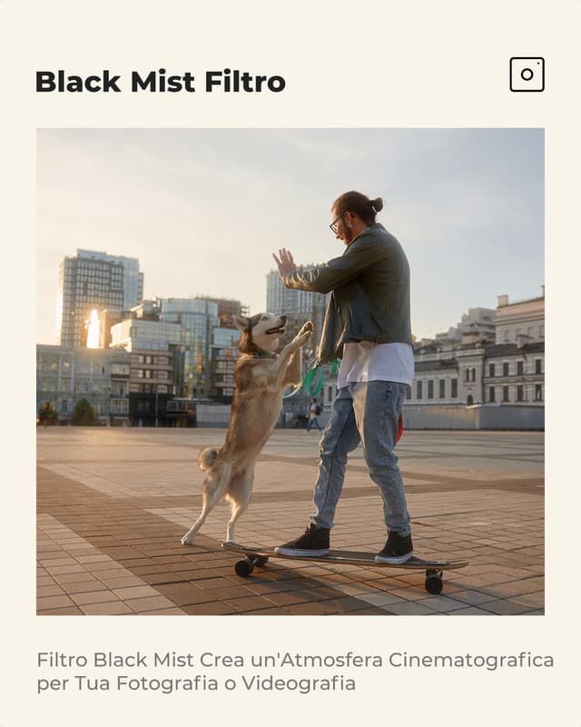 Detalle de K&F CONCEPT 67mm Filtro Black Mist 1/8 con tappo e panni per obiettivo (K Serie) – effetto cinematografico