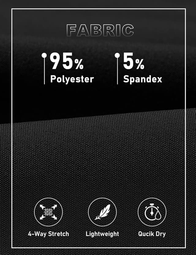 Detalle de MoFiz Short de randonnée homme à séchage rapide et 5 poches