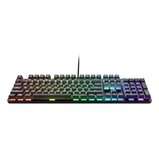 Detalle de Trust GXT 871 Zora Mecánico RGB USB — Teclado gaming aluminio