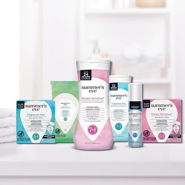 Thumbnail 5 de Summer's Eve Simply Sensitive Feminine Wipes 32ct