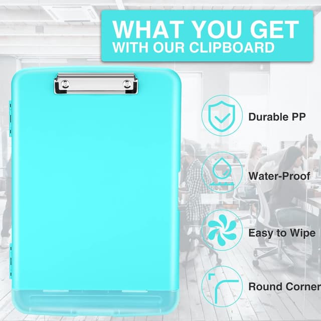 Detalle de Sooez Clipboards with Storage 200+ Sheets 📋