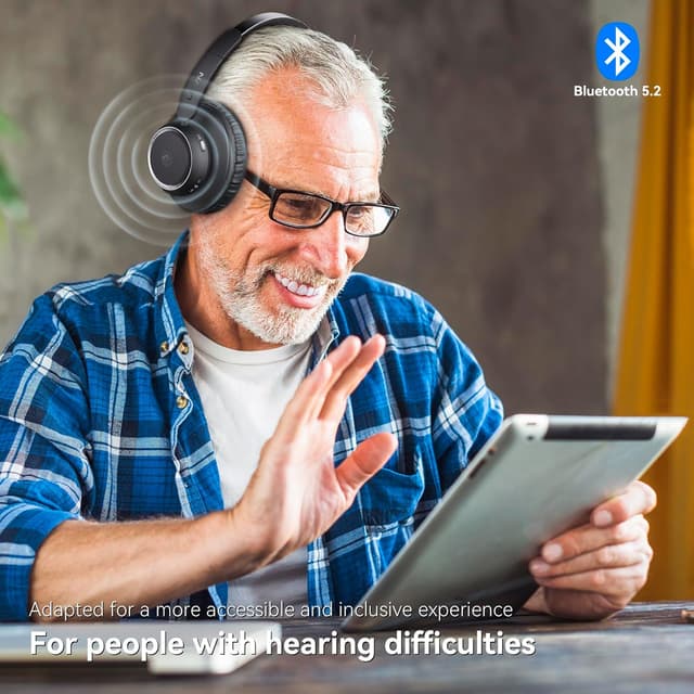 Thumbnail 6 de LEVN Wireless Headphones 65h TV headphones