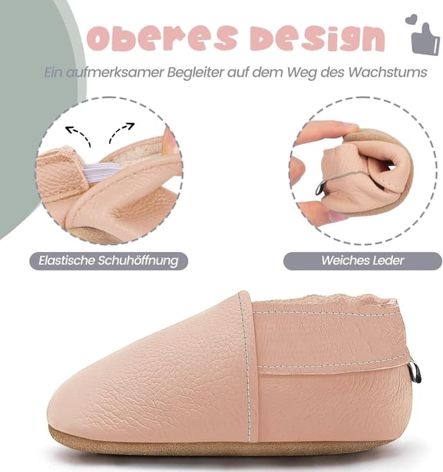 Detalle 2 de HMIYA Krabbelschuhe 0-6 Monate 👶