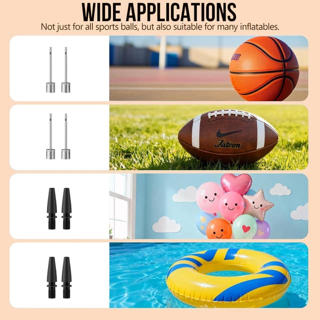 Thumbnail 6 de Electric Ball Pump – Smart Air Pump with Accurate Pressure Gauge, LCD Display & Auto-Stop (Portable, USB Rechargeable)