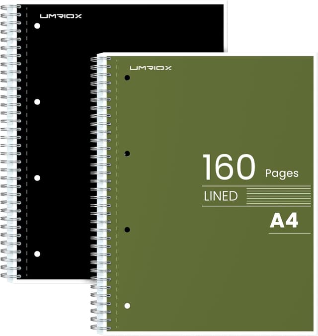 Detalle de Umriox A4 notebook with 160 pages, lined