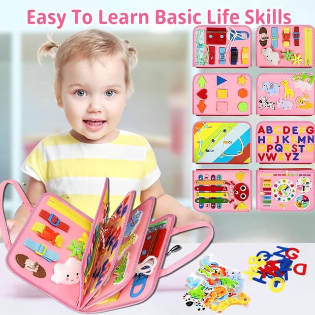 Detalle 2 de Busy book for toddlers 8 pages