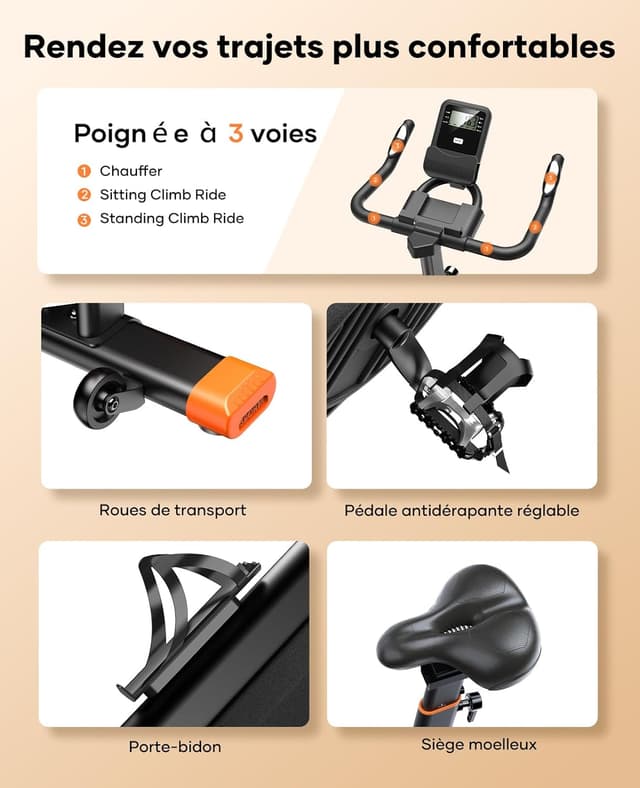 Thumbnail 6 de Toputure Velo D Appartement Magnetique 160 kg