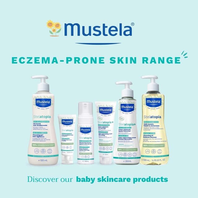 Thumbnail 6 de Mustela Stelatopia Badeöl für sehr trockene, atopische Haut – Körper & Haare (500 ml)