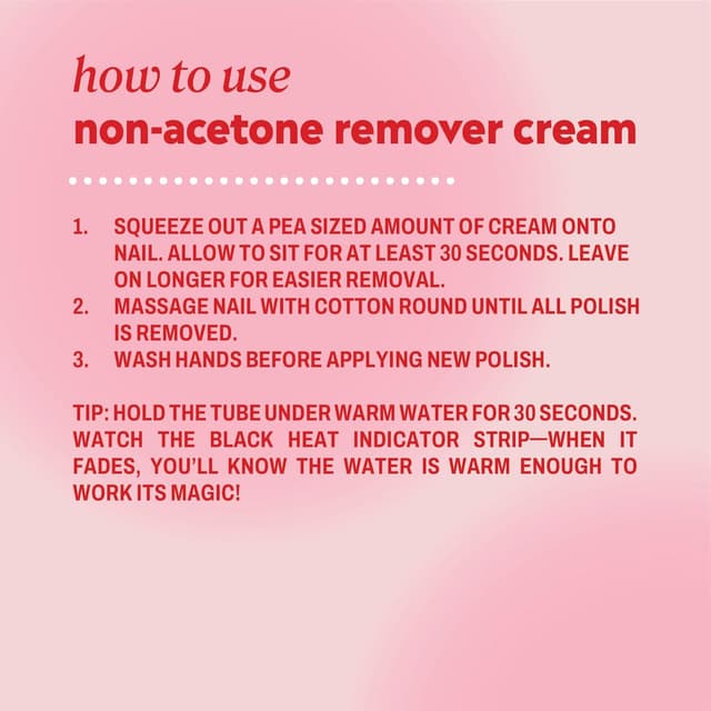 Detalle 2 de ONYX Professional Non-Acetone Nail Polish Remover Cream Drops (1.8 fl oz) — acetone-free, nourishing formula