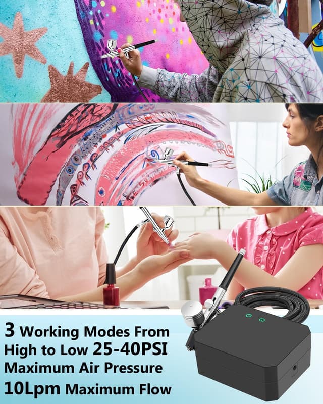 Thumbnail 2 de Powate Airbrush Kit 40PSI