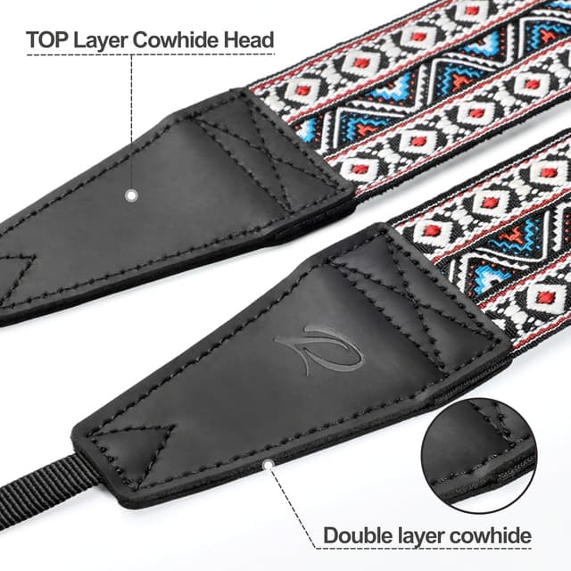 Detalle 2 de Padwa Lifestyle Kameragurt 5 cm Vollnarbenleder