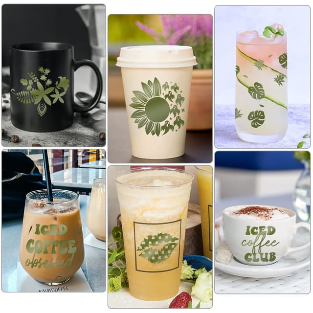 Detalle 2 de Vinyl Frog Matte Olive Green Permanent Adhesive Vinyl Roll (30.5x305cm) for Bottle & Glass Decoration