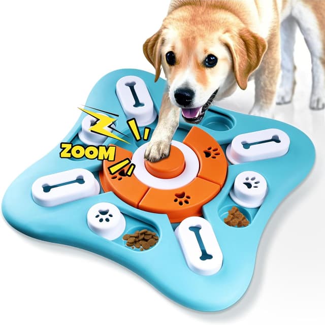 Detalle de YETEE Interactive Dog Puzzle Feeder slow feeder bowl